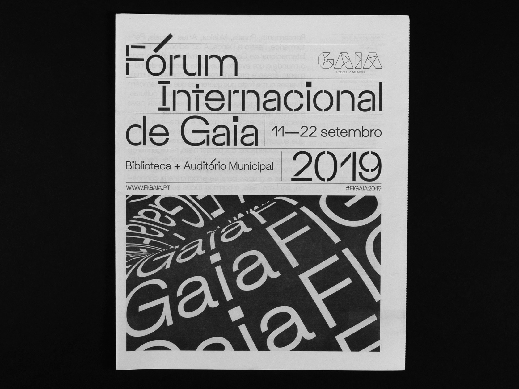 The identity for FIGaia presents poetry in an unconventional and expressive way